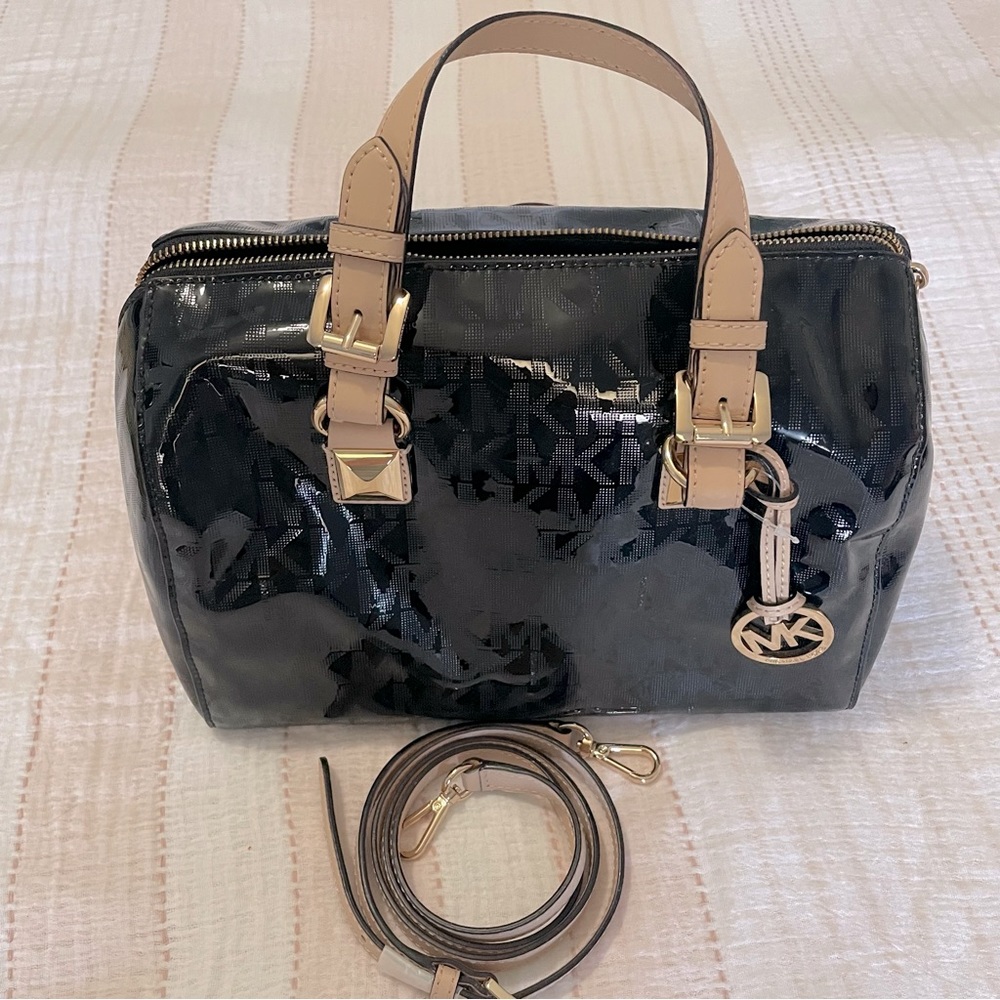Black Patent Leather Michael Kors bag